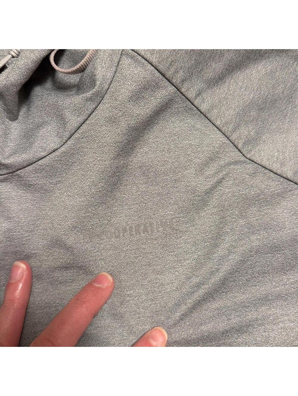 REI Co-op Gray Pullover Anorak Hoodie Size Large Good Used Condition - Picture 8 of 8